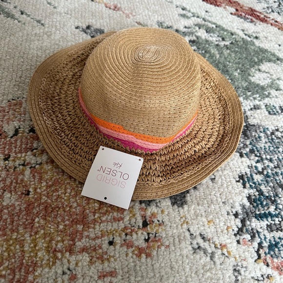 New Sigrid Olsen Kids Girls Sun Hat Foldable Easy Travel Boho - Picture 9 of 9